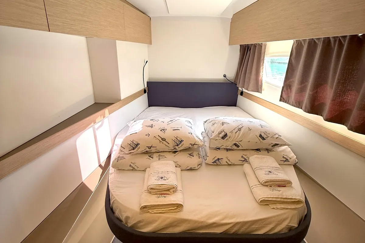 Ocean Allure, a Fountaine Pajot Astrea 42 catamaran at Kaštela, Croatia