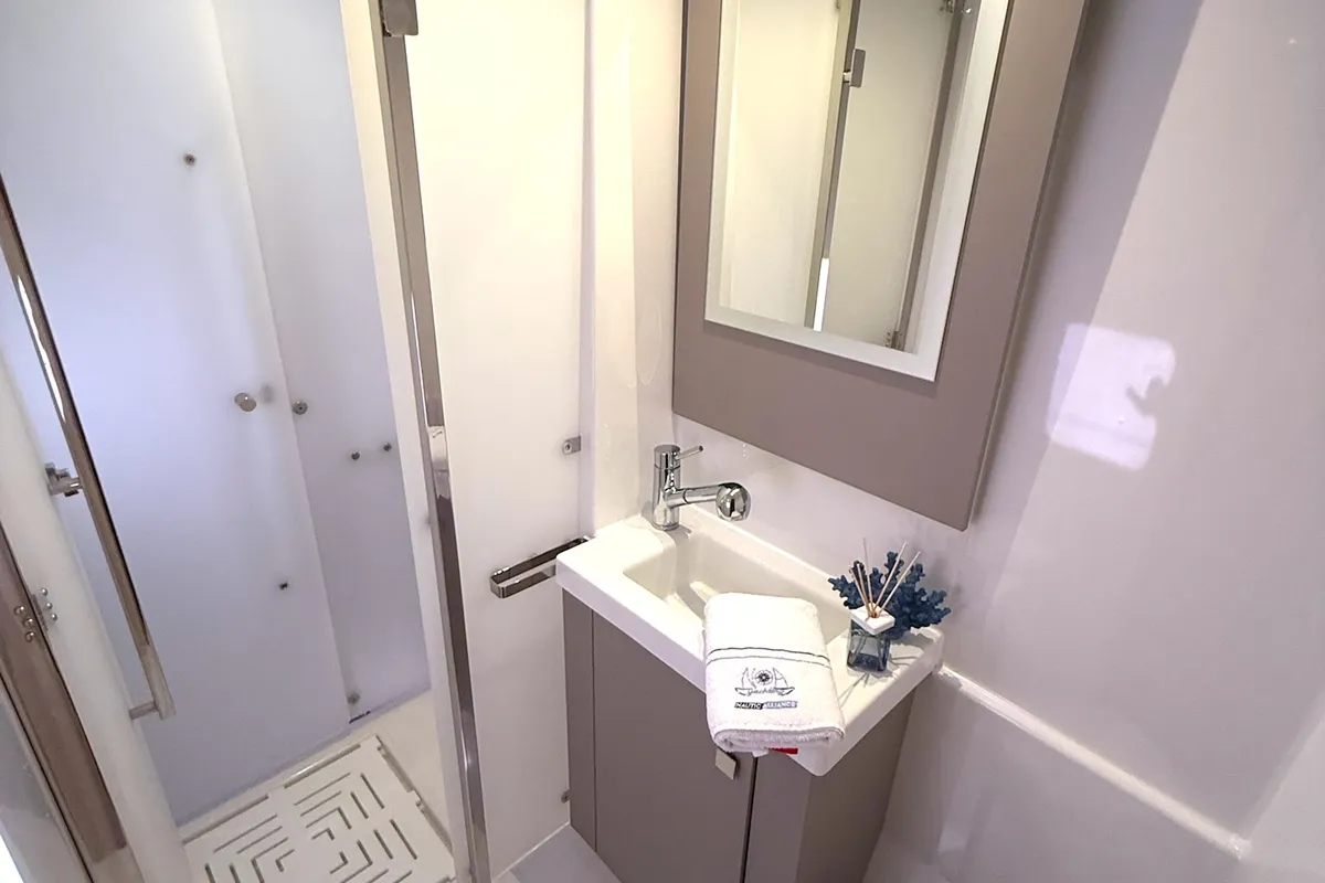 Ocean Allure, a Fountaine Pajot Astrea 42 catamaran at Kaštela, Croatia