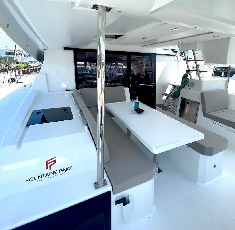 Ocean Allure, a Fountaine Pajot Astrea 42 catamaran at Kaštela, Croatia