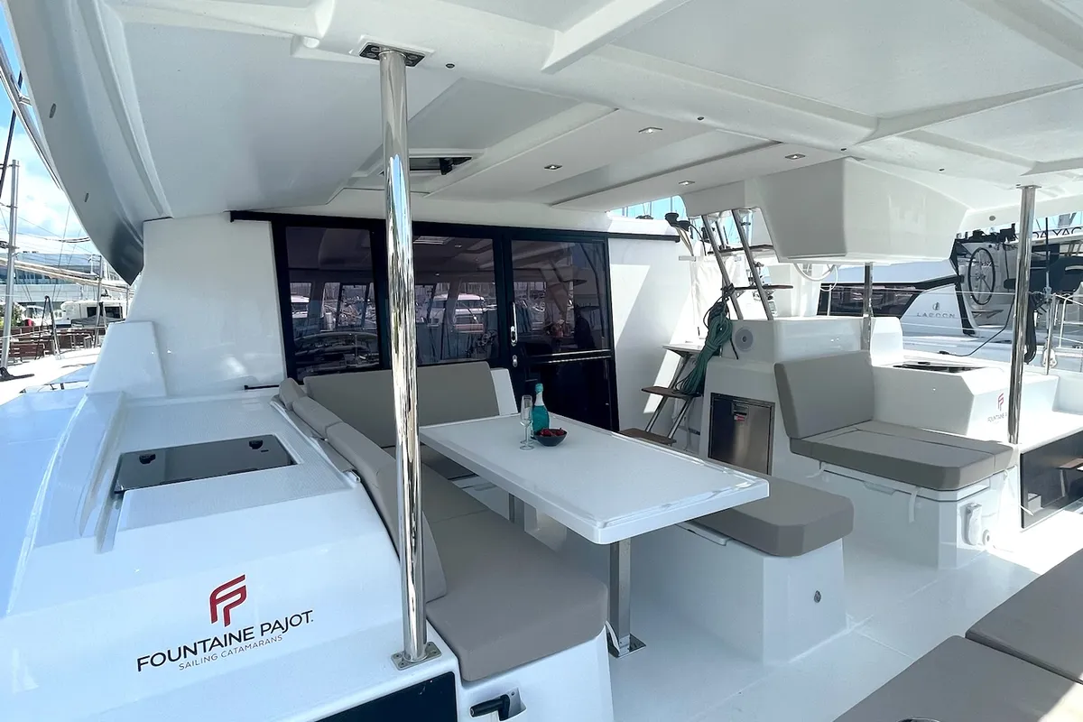 Ocean Allure, a Fountaine Pajot Astrea 42 catamaran at Kaštela, Croatia