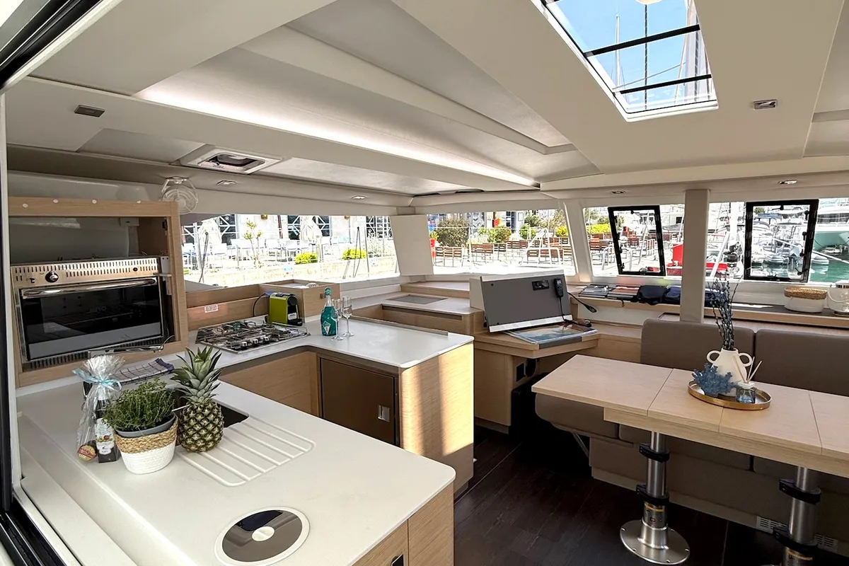 Ocean Allure, a Fountaine Pajot Astrea 42 catamaran at Kaštela, Croatia