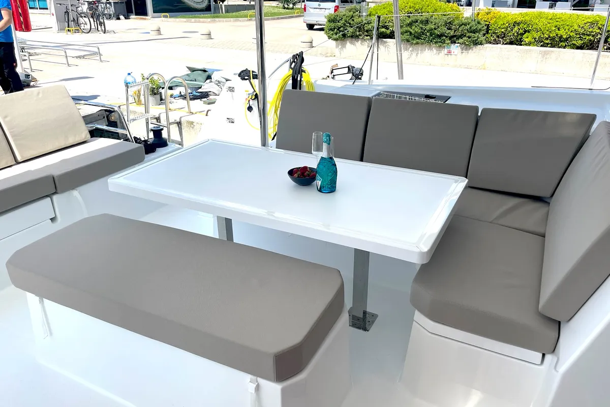 Ocean Allure, a Fountaine Pajot Astrea 42 catamaran at Kaštela, Croatia