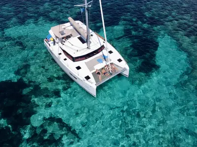 Ocean Allure, a Fountaine Pajot Astrea 42 catamaran at Kaštela, Croatia