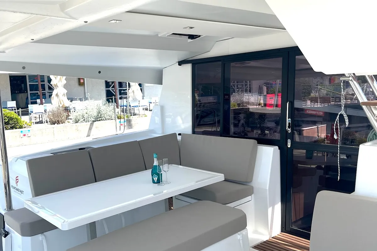 Ocean Allure, a Fountaine Pajot Astrea 42 catamaran at Kaštela, Croatia
