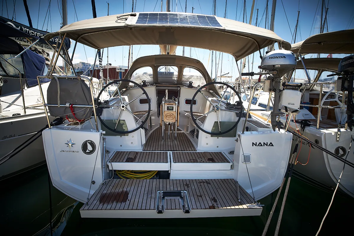 Nana, a Jeanneau Sun Odyssey 349 sailboat at Grad Biograd na Moru, Croatia