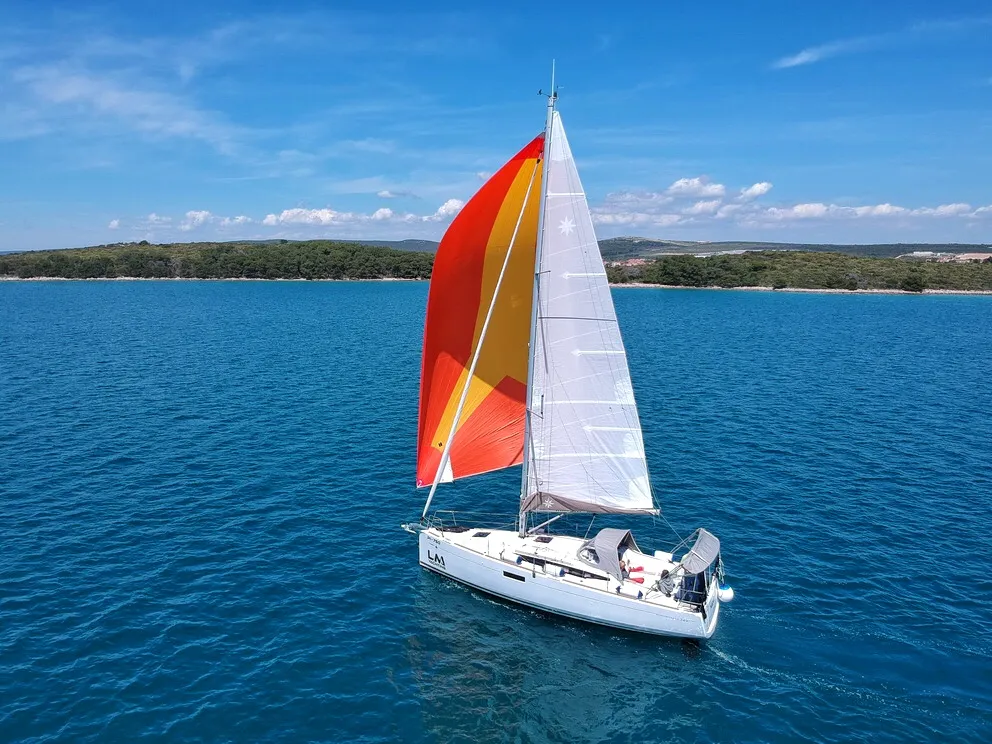 Nana, a Jeanneau Sun Odyssey 349 sailboat at Grad Biograd na Moru, Croatia