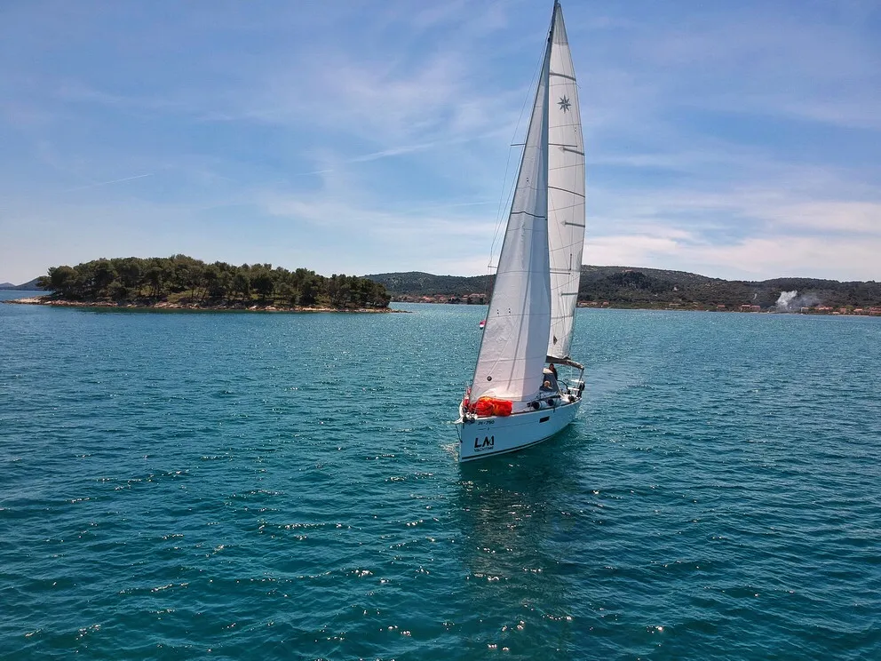 Nana, a Jeanneau Sun Odyssey 349 sailboat at Grad Biograd na Moru, Croatia