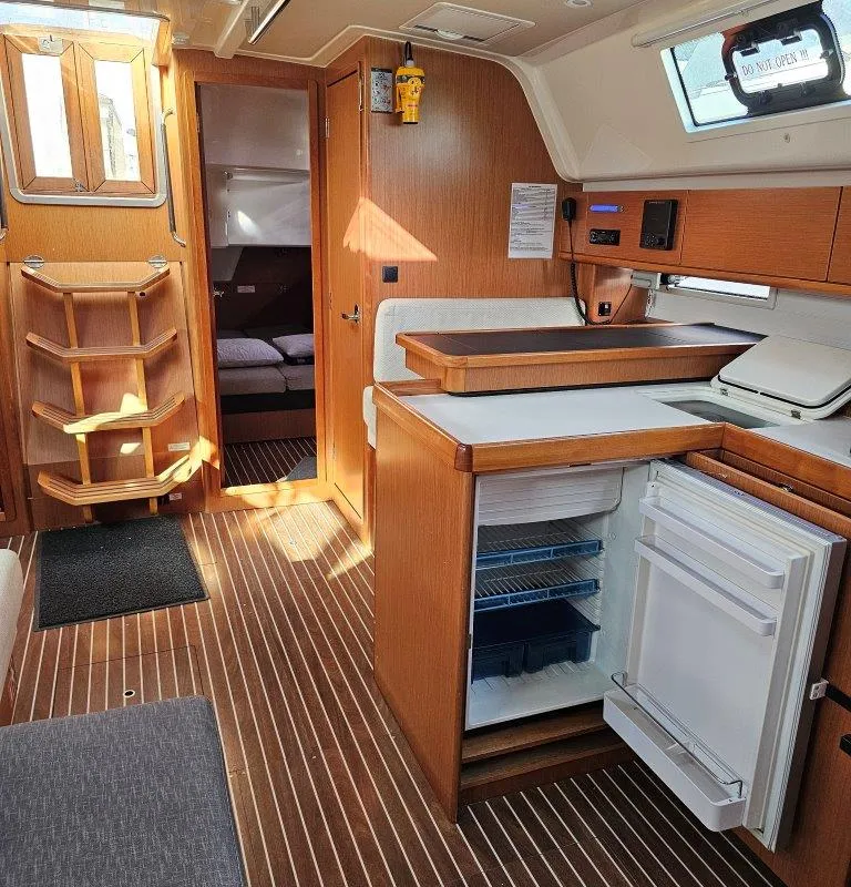 Galley of Salvia, a Bavaria 51 Cruiser sailboat at Lefkada, Greece