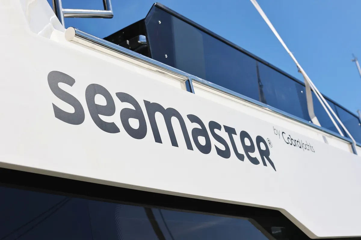 Exterior view of Good Time, a Cobra Yachts Seamaster 45 motor yacht at Grad Vodice, Croatia