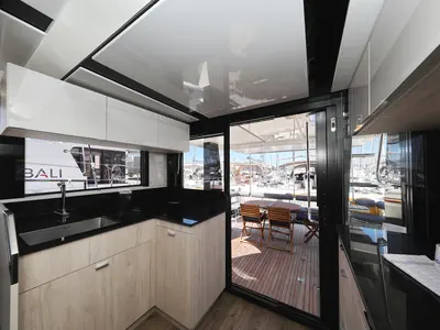 Galley of Good Time, a Cobra Yachts Seamaster 45 motor yacht at Grad Vodice, Croatia