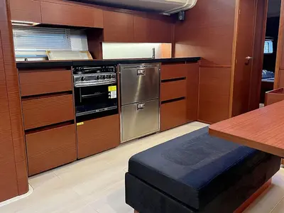 Galley of Neraida, a Hanse 508 sailboat at Municipal Unit of Lefkada, Greece