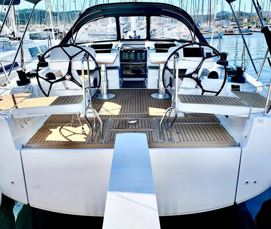 Neraida, a Hanse 508 sailboat at Municipal Unit of Lefkada, Greece