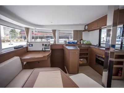 Salon of Ariel 3, a Lagoon 42 catamaran at Baan Salak Phet, Thailand