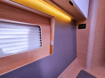 Salon of Dunya, a Dufour 41 sailboat at Rogoznica, Croatia