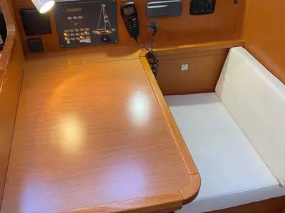 Salon of Raven, a Bavaria Cruiser 41 sailboat at Grad Pula, Croatia