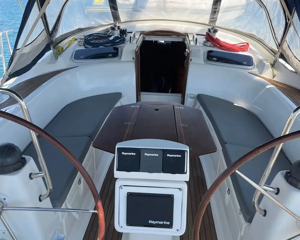 Premium +, a Bavaria C50 sailboat at Paralio Astros, Greece