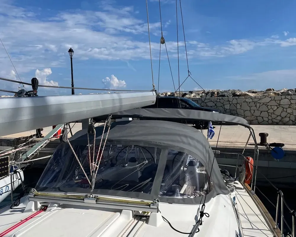 Premium +, a Bavaria C50 sailboat at Paralio Astros, Greece