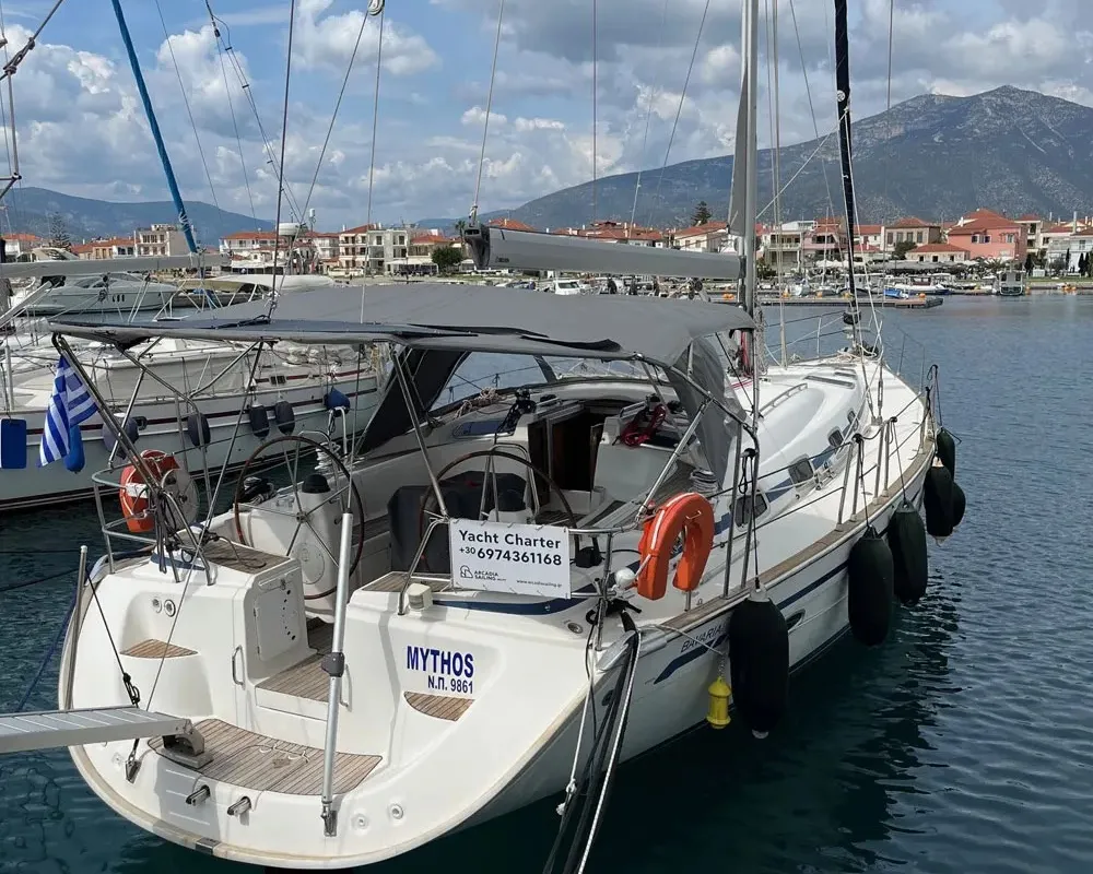 Premium +, a Bavaria C50 sailboat at Paralio Astros, Greece