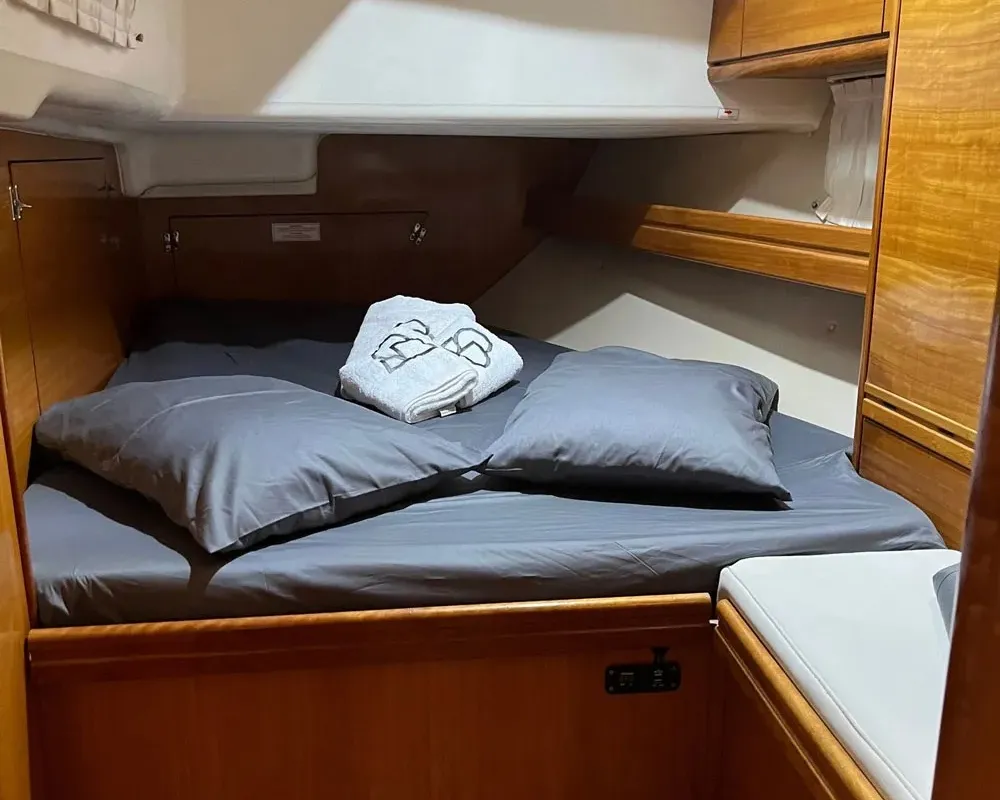 Premium +, a Bavaria C50 sailboat at Paralio Astros, Greece