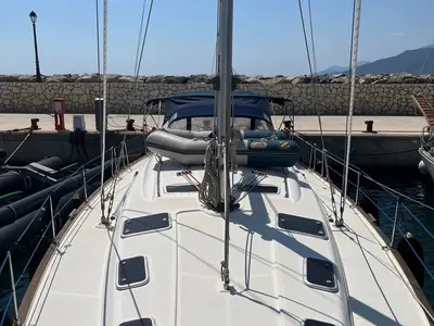 Premium +, a Bavaria C50 sailboat at Paralio Astros, Greece