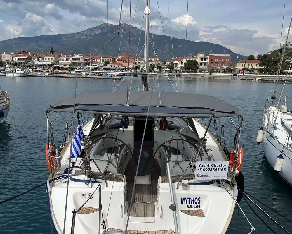 Premium +, a Bavaria C50 sailboat at Paralio Astros, Greece