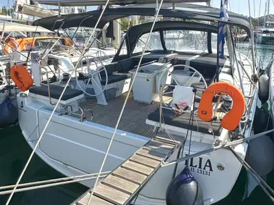 ILIA, a Beneteau Oceanis 46.1 sailboat at Athens, Greece