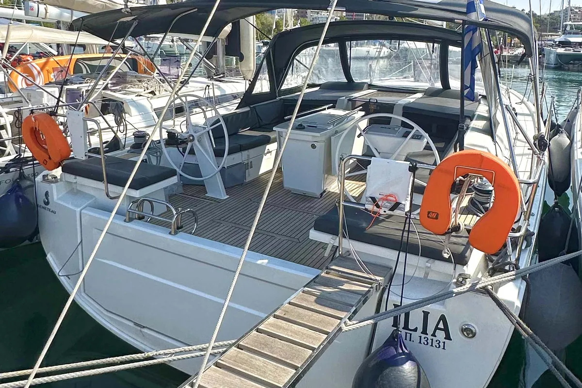 ILIA, a Beneteau Oceanis 46.1 sailboat at Athens, Greece