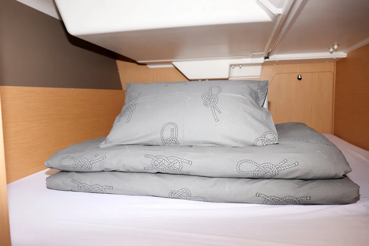 Cabin on Dama, a Beneteau Oceanis 38.1 sailboat at Grad Biograd na Moru, Croatia