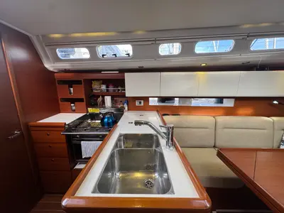 Galley of Placebo, a Grand Soleil 39 sailboat at La Rochelle, France