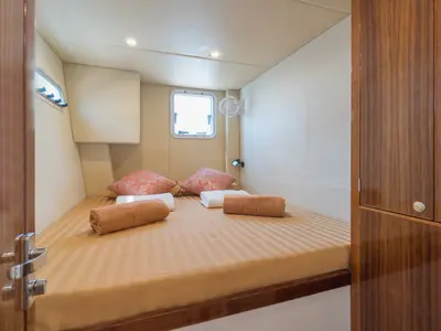 Cabin on Vesna, a Island Spirit 410 catamaran at Baan Salak Phet, Thailand
