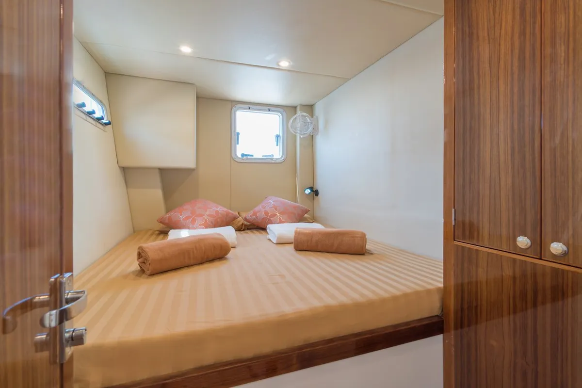 Cabin on Vesna, a Island Spirit 410 catamaran at Baan Salak Phet, Thailand