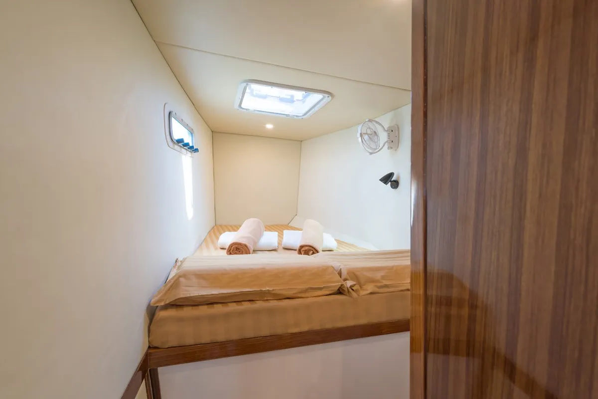 Cabin on Vesna, a Island Spirit 410 catamaran at Baan Salak Phet, Thailand