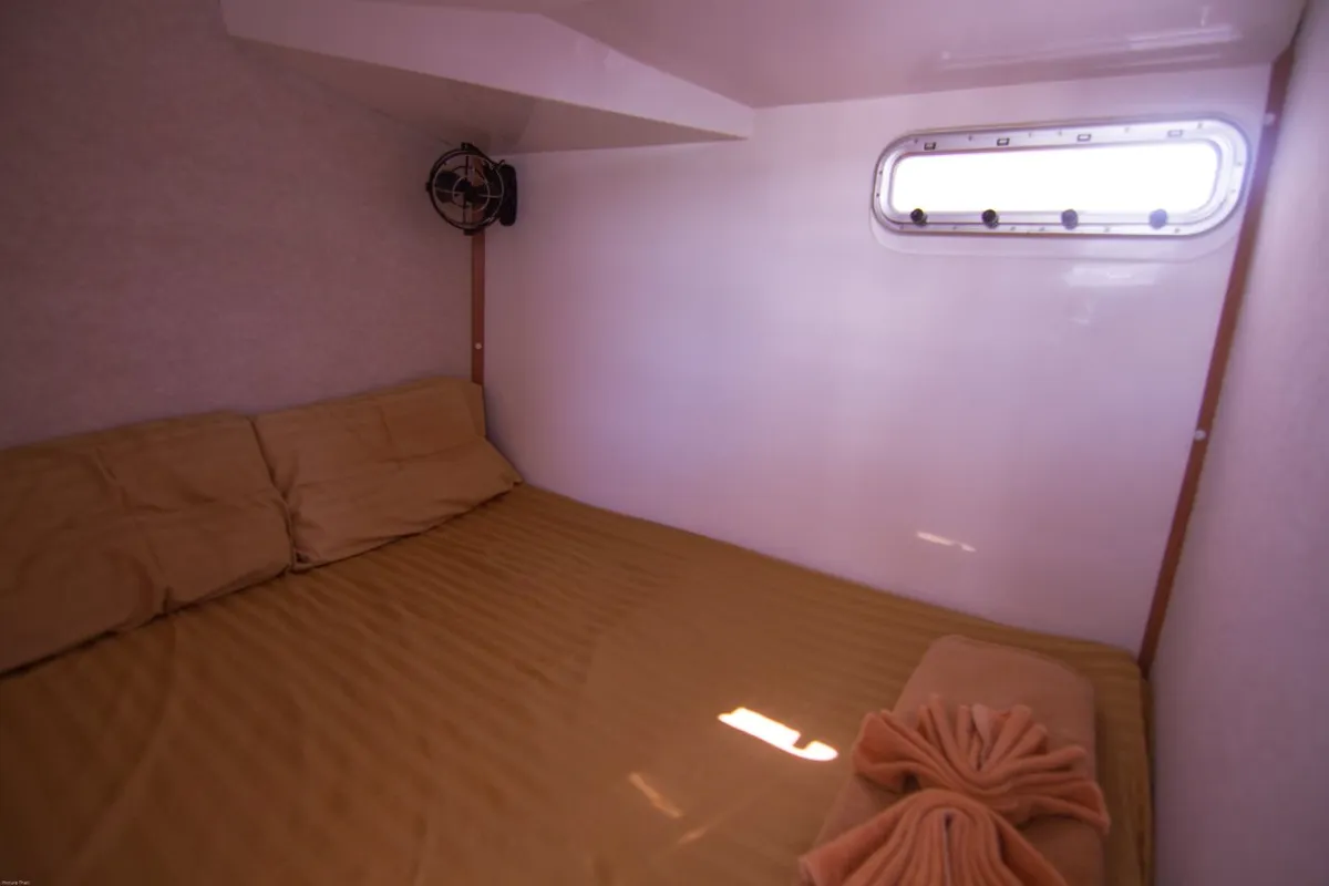 Cabin on Vesna, a Island Spirit 410 catamaran at Baan Salak Phet, Thailand