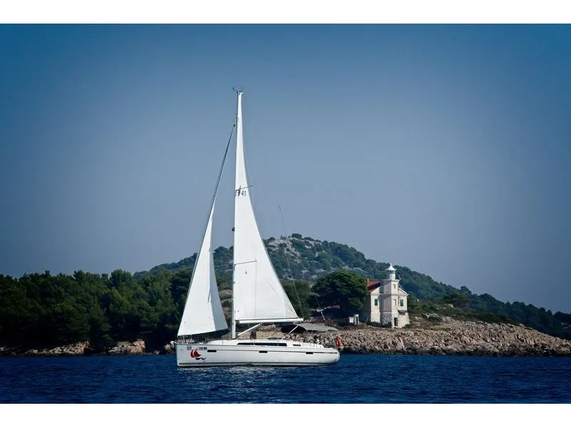 MH 58, a Bavaria Cruiser 41 sailboat at Murter, Croatia