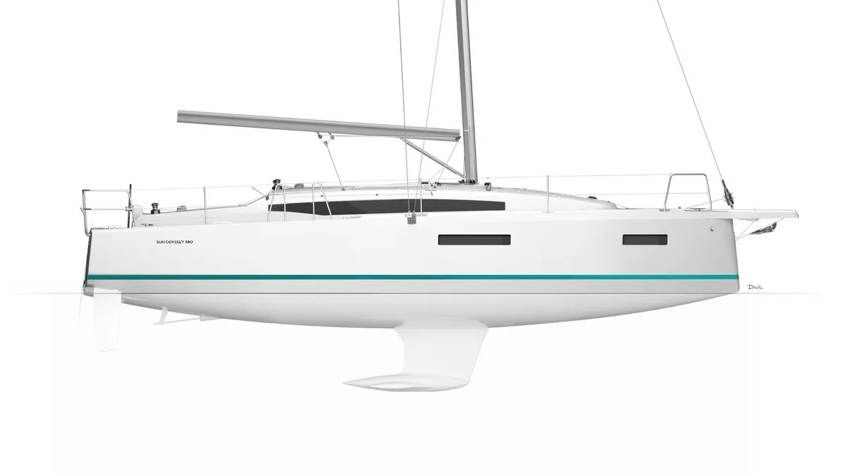 Sunsail 38.0 Premium, a Jeanneau Sun Odyssey 380 sailboat at Cannigione, Italy
