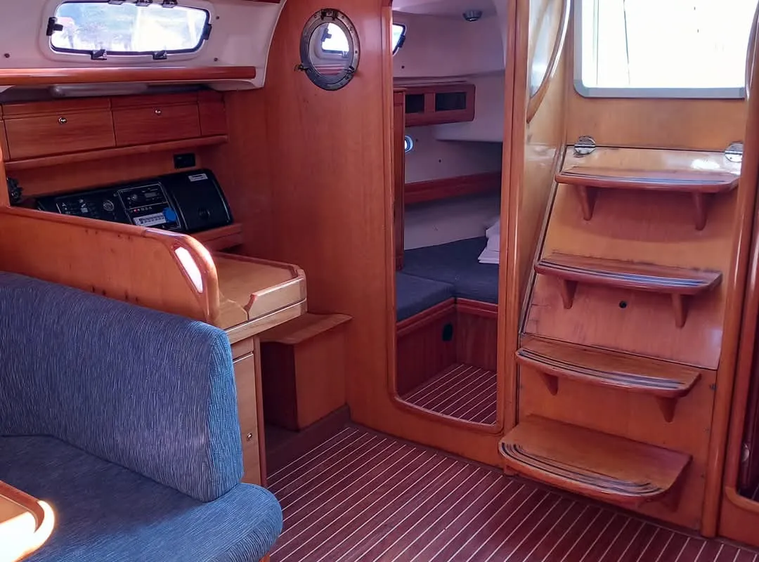 Salon of Prestige M48, a Bavaria 46 Cruiser sailboat at Grad Trogir, Croatia