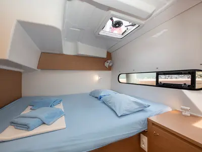 Cabin on Patara, a Excess 11 - 4 + 1 + 1 cab. catamaran at Fethiye, Turkey