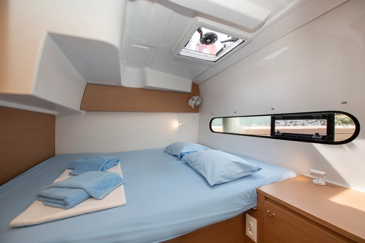 Cabin on Patara, a Excess 11 - 4 + 1 + 1 cab. catamaran at Fethiye, Turkey