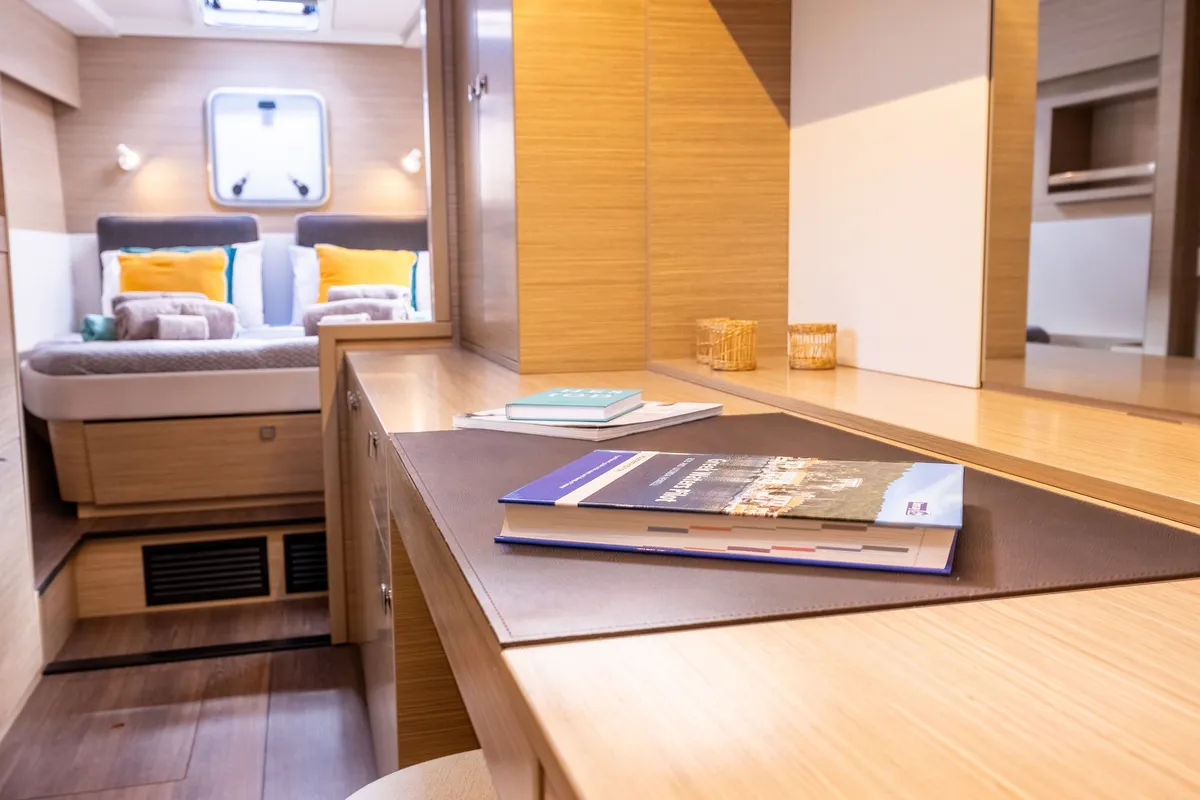 Cabin on Solana, a Lagoon 43 catamaran at Municipal Unit of Lefkada, Greece