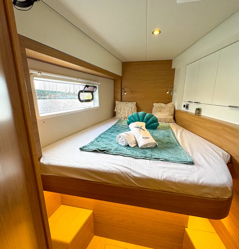 Cabin on Merlot, a Bali 4.2 catamaran at Pirovac, Croatia