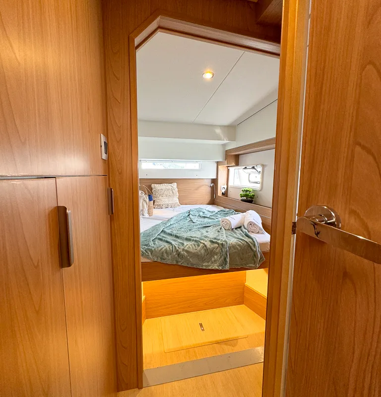 Cabin on Merlot, a Bali 4.2 catamaran at Pirovac, Croatia