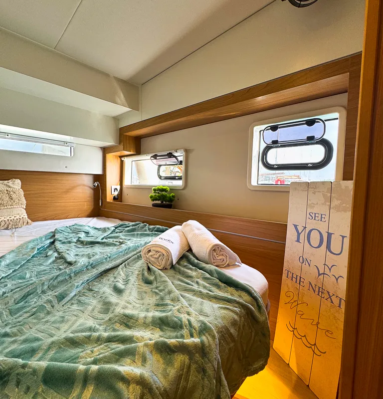 Cabin on Merlot, a Bali 4.2 catamaran at Pirovac, Croatia