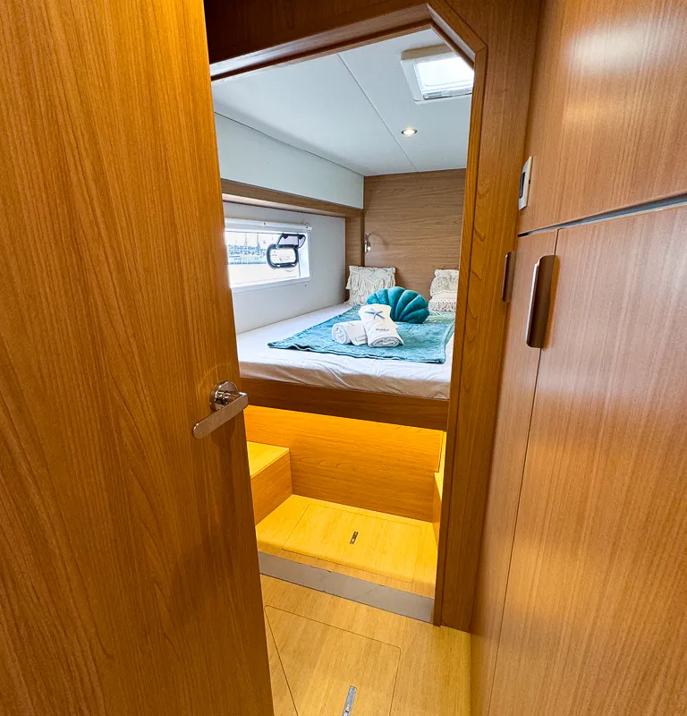 Cabin on Merlot, a Bali 4.2 catamaran at Pirovac, Croatia
