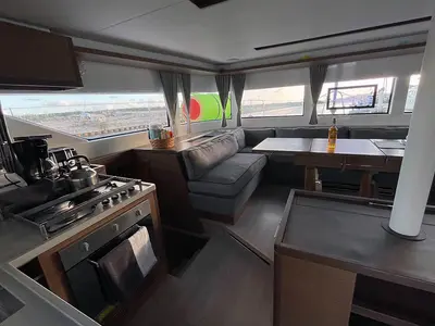Galley of Kasper, a Lagoon 50 catamaran at Seget Donji, Croatia