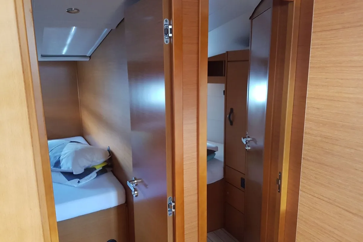 Cabin on Blue Dream, a Jeanneau 54 sailboat at Pirovac, Croatia
