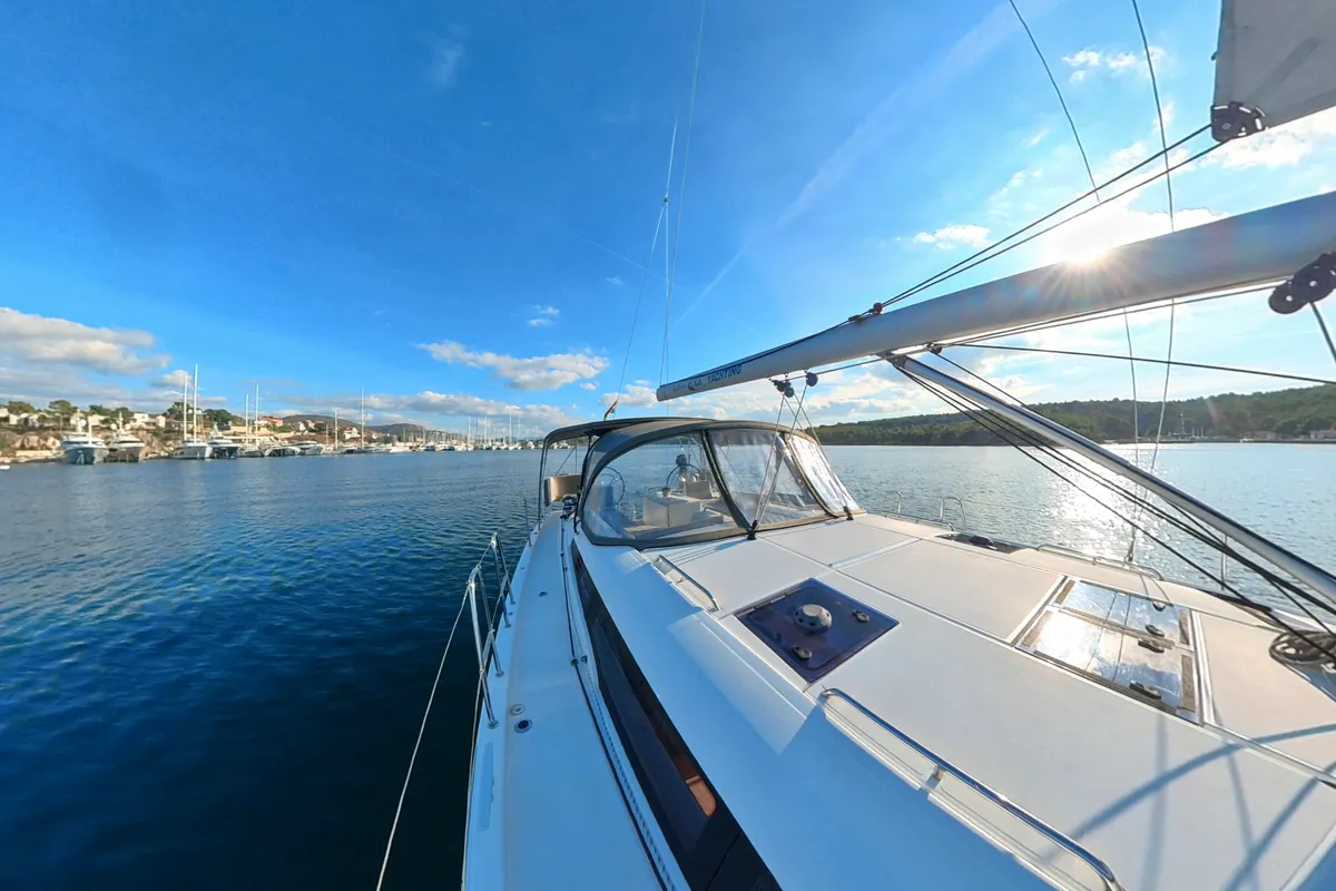 Blue Dream, a Jeanneau 54 sailboat at Pirovac, Croatia
