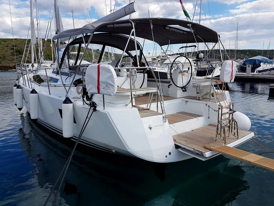 Blue Dream, a Jeanneau 54 sailboat at Pirovac, Croatia