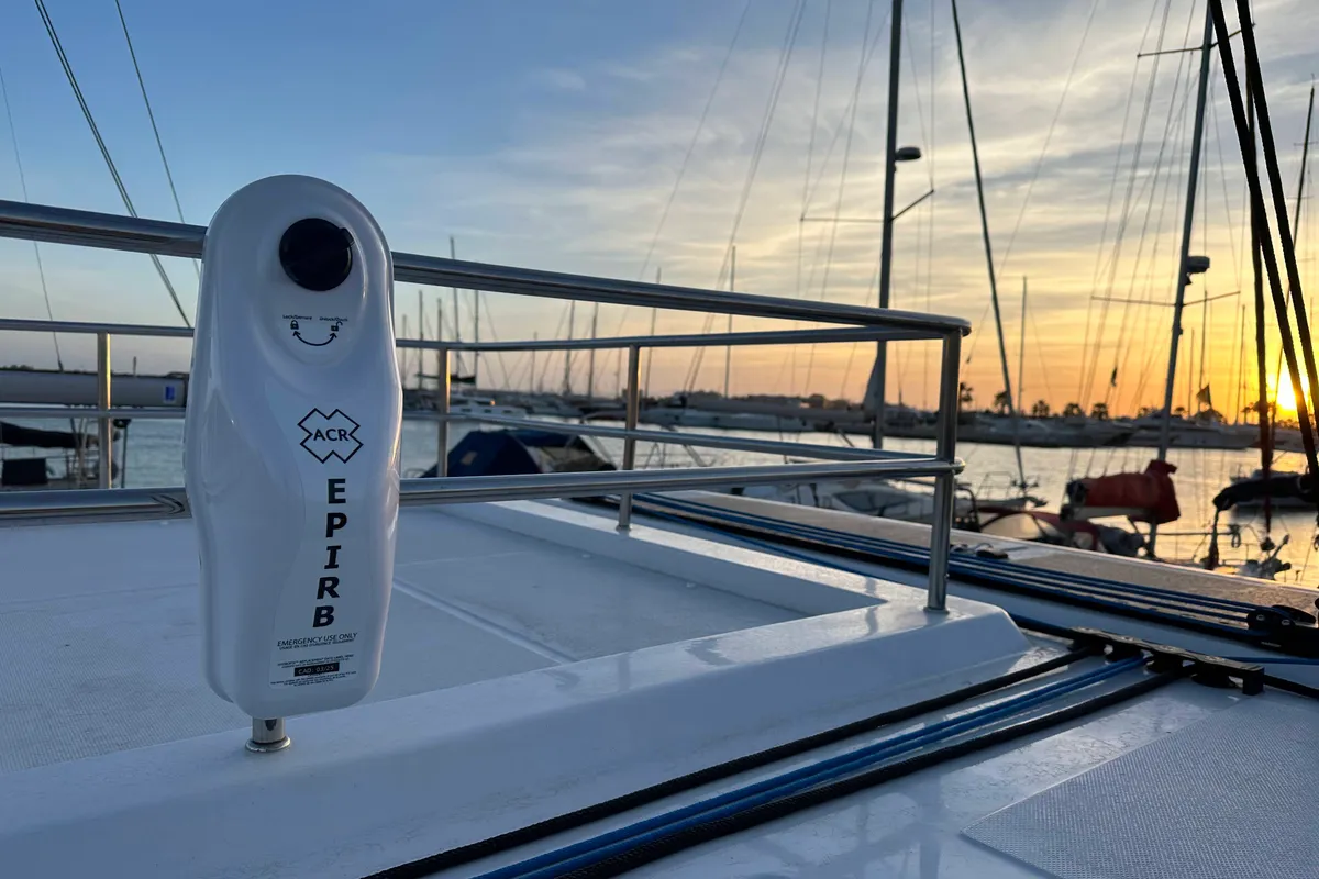 Ilusión, a Aventura 37 catamaran at Valencia, Spain