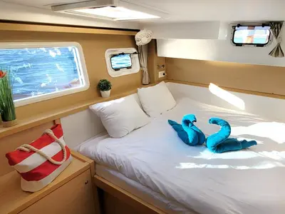 Cabin on Pulpo, a Lagoon 39 catamaran at Dubrovnik, Croatia