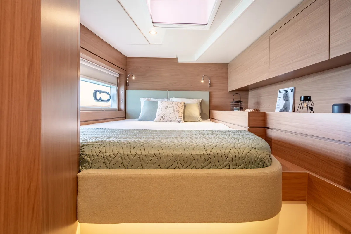 Cabin on Santa Ana, a Bali 4.6 catamaran at Saint-Mandrier-sur-Mer, France